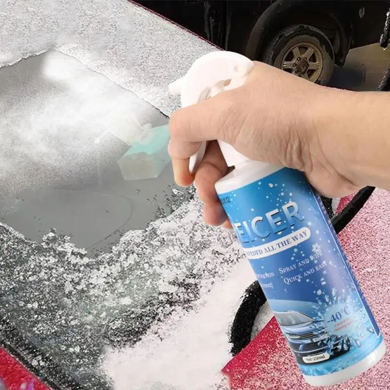 250ml Winshield Deicer Auto Glas Anti Eis Einfrieren Spray Frostschutz  Mittel Schloss Defroster Frost Schutz Auto