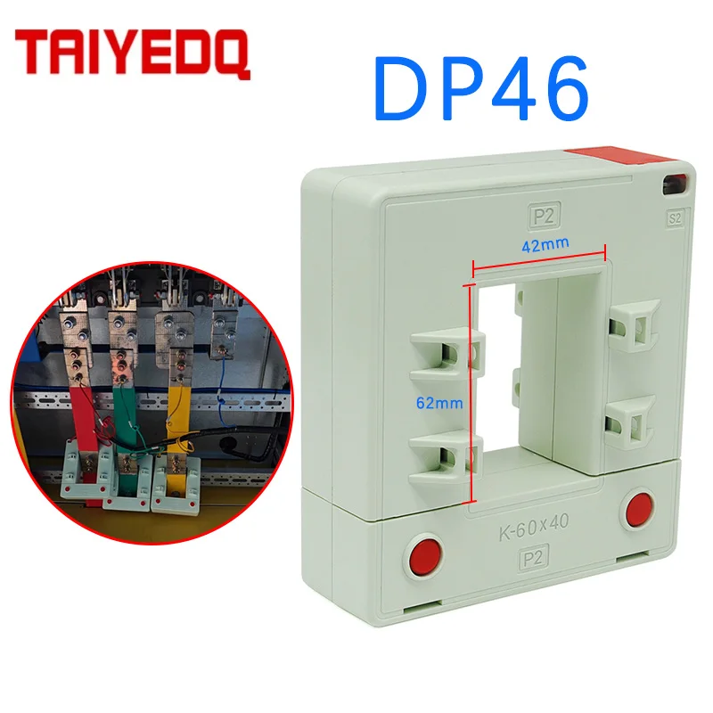 DP46 250A 800A 1000A 개방형 전류 변압기 버스바 정사각형 분할형 구리..