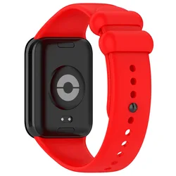 Sport Silicone Strap Bracelet for Smart Watches - Durable Rubber Wristband Accessories (Red)