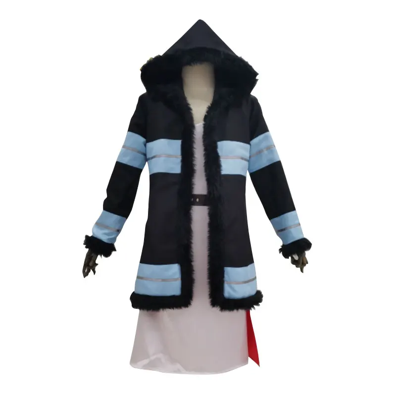 

Fire Force Enen Enn No Shouboutai Princess Hibana Cosplay Costume Halloween for Women Men Unixsex Coat Dresses Custom Size