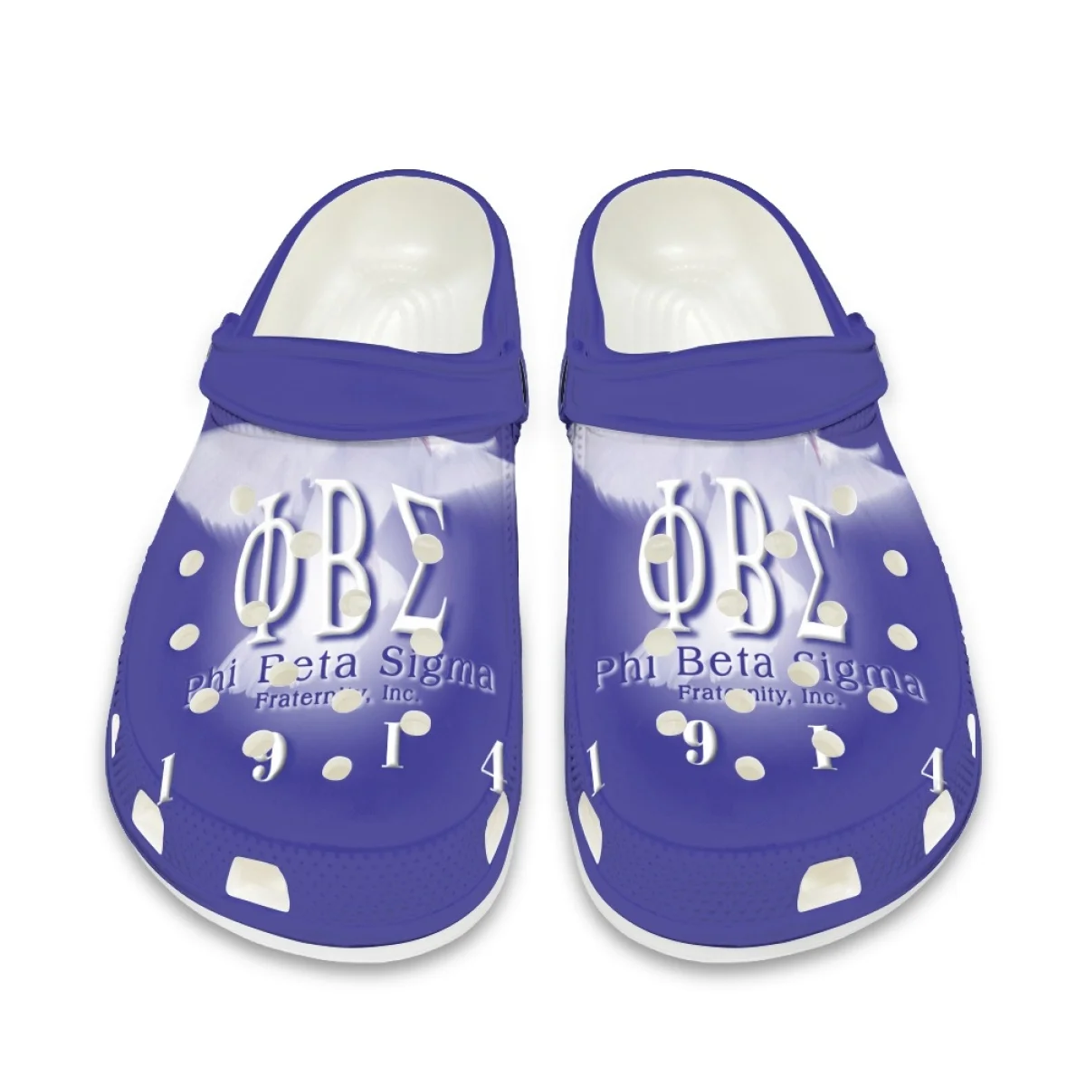 Phi Beta Sigma Print Summer Flat Garden Shoes Lightweight Breathable Comfortable Slippers New Trend Bathroom Hole Sandals Slides