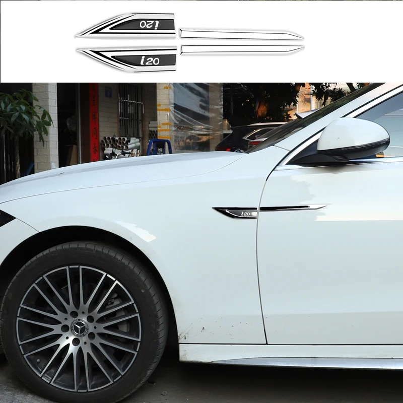 Car fender metal stickers, exterior decorative stickers modified badges