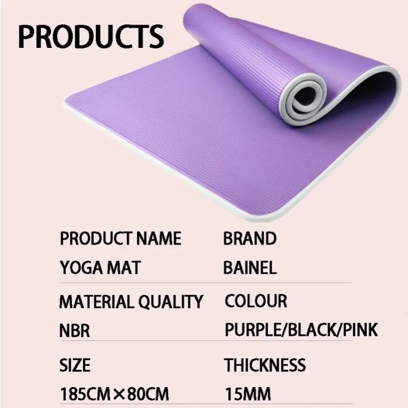Fitness Yoga Plus Exercise Mat Sound Insulation Shockproof and Non-slip Floor Mat Thickened Household Sports Floor