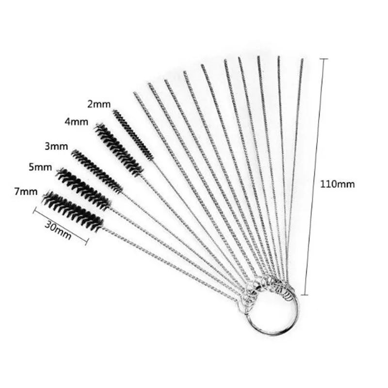 Carburetor Cleaning Tool Carbon Dirt Jet Remove Brushes Needles Car Motorcycle Moped Scooter ATV Carb Jets Wire Cleaner Kits