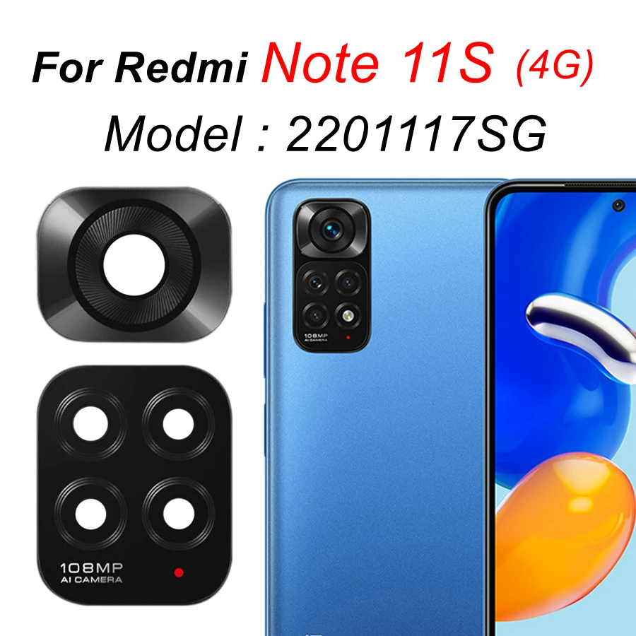 Rear Back Camera Glass Lens For Redmi 10 10C Note 10 Pro MAX 10S 10T 11 Pro Plus 5G 11S Note10 Note11 Global Replacement+Sticker 