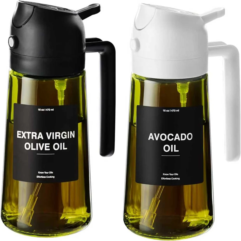 Multi use olive oil dispenser for kitchen tools
