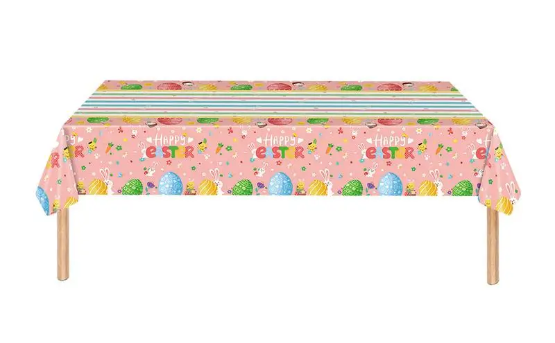 

Easter Tablecloth Party Decor Dining Table Cover Rectangular Spring Theme Easter Table Cloth Kitchen Table Decoration for home
