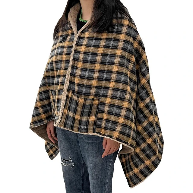 Cordless Portable Electric Blanket for Home Airplane, Outdoor Camping  Waterproof Heated Shawl, USB Rechargeable Heated Blanket