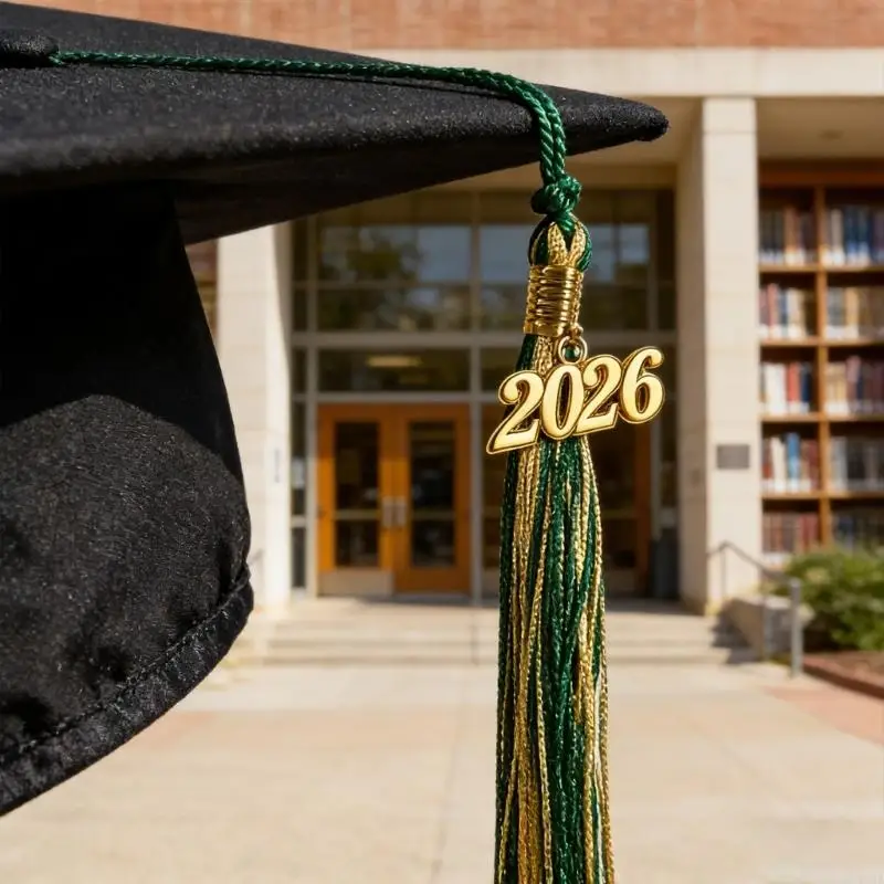 폴리에스테르 졸업 술 2026년판 졸업장 및 장식 프로젝트를 위한 보안 고정 디자인