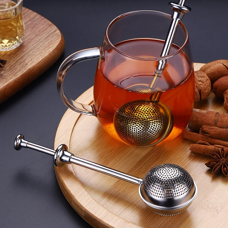 Tea Infuser Stainless Steel Tea Strainer Filter Ball Shape Loose Leaf Tea Sieve Diffuser Mesh Teapot Infusor Tea Accessories