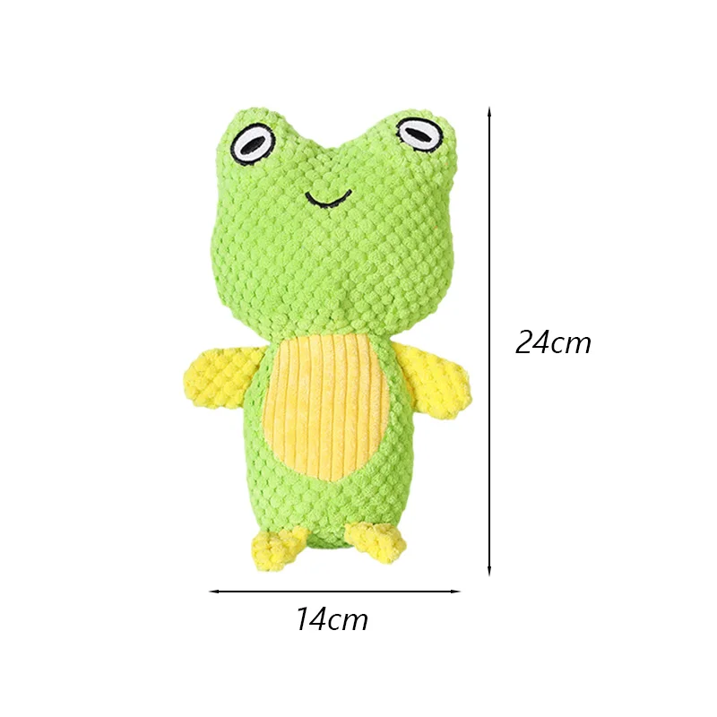 Adorable Plush Squeaky Chew Toys for Small Dogs - Teeth-Cleaning Pet Accessories