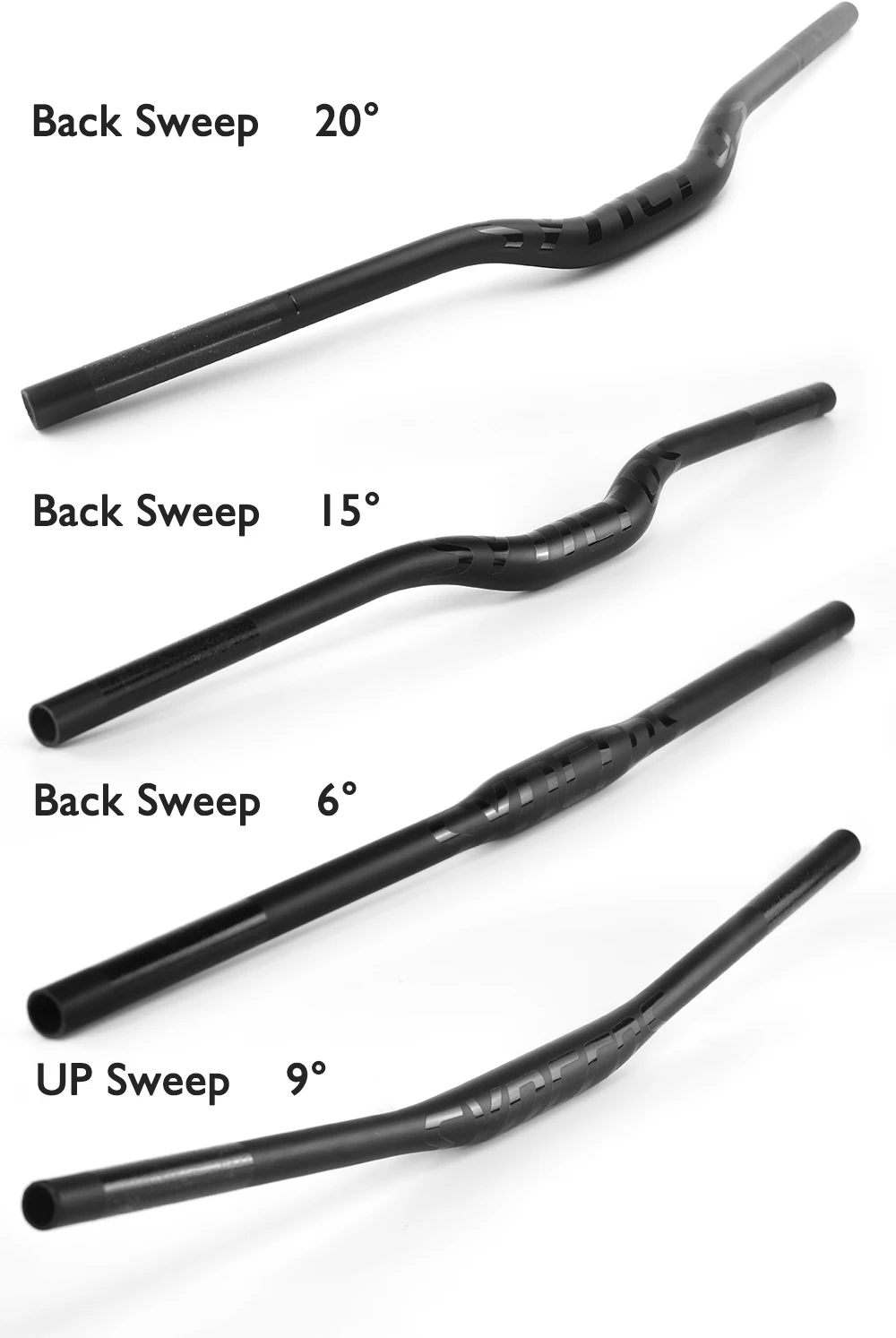 SYNCROS Vollcarbon-Lenker, Mountainbike-Lenker, Ultraleicht/Langlebig, Matt Schwarz, 31,8mm, 680-740mm, Fahrradzubehör – Detail 13