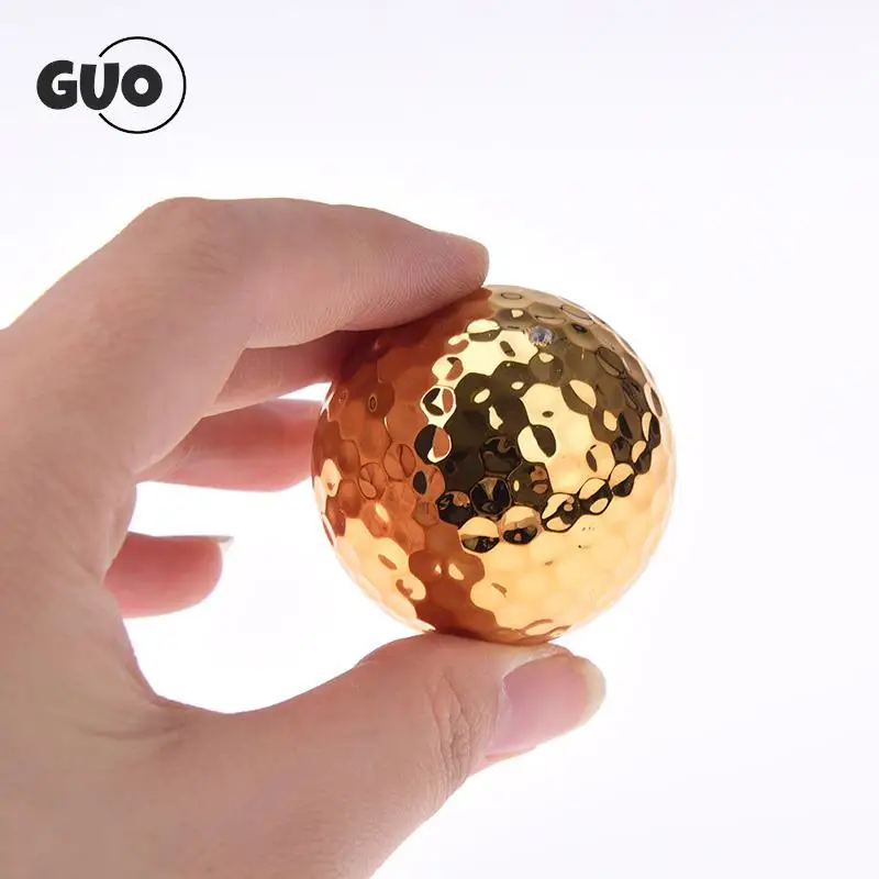 1pc Gold Color Golf Ball Practice Balls Golfer Swing Putter Training ...