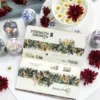Yoofun 5x200cm Blooming Season PET Tape Flower Garden Decorative DIY Sticker for Card Making Journal Scrapbooking Planner diy 5
