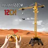 Huina 1585 Alloy Lifting Tower Crane Truck KIT 2.4G Engineering Truck Remote Control Car Battery Outdoor Toys For Boys 1
