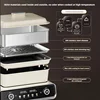 220V Foldable Electric Hot Pot Electric oven Multifunctional Cooker Household Barbecue Maker Electric Steaming Cooker Frying Pan 5