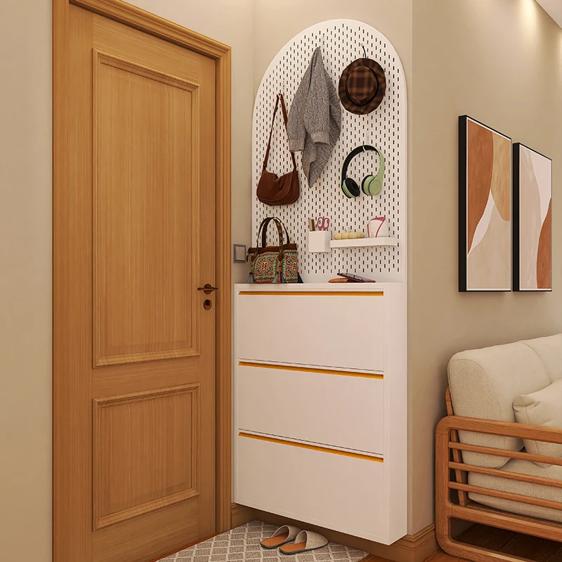 

Shoe cabinet, ultra-thin entryway cabinet, integrated household doorway, entrance door storage rack, large capacity tipping