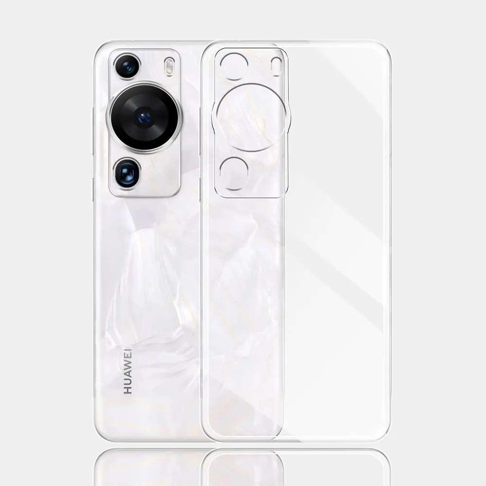 Ultra Thin Clear Silicone Case - Soft TPU Protective Cover for Huawei P60 Pro (6.67)