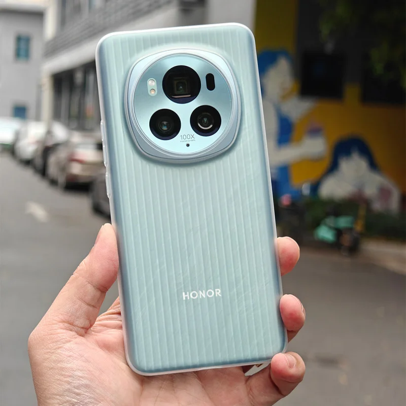 Matte Clear Silicone Luggage Stripe Phone Case Cover