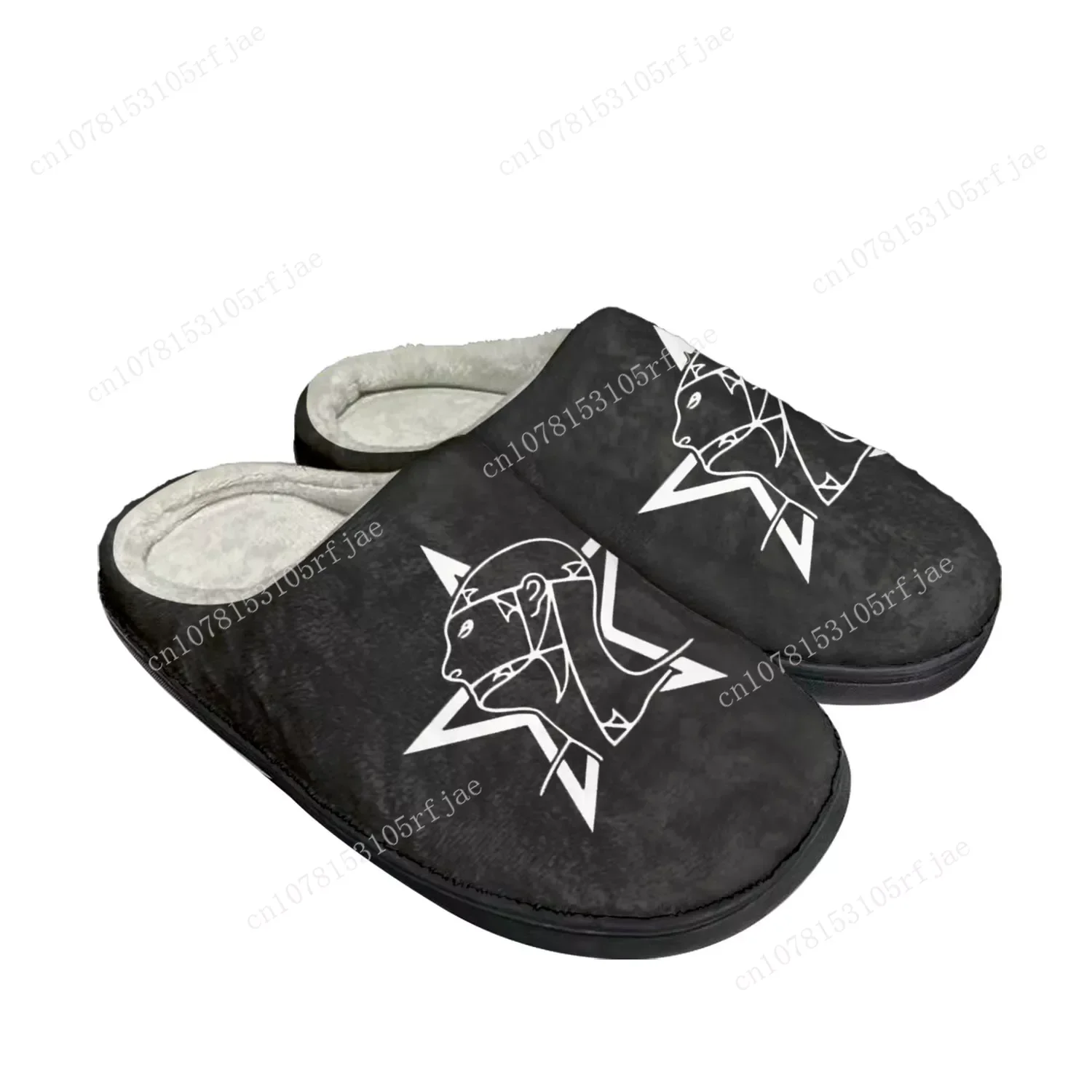

Mercy Rock Band Andrew Eldritch Home Cotton Custom Slippers Mens Womens Sandals Plush Bedroom Keep Warm Shoe Thermal Slipper