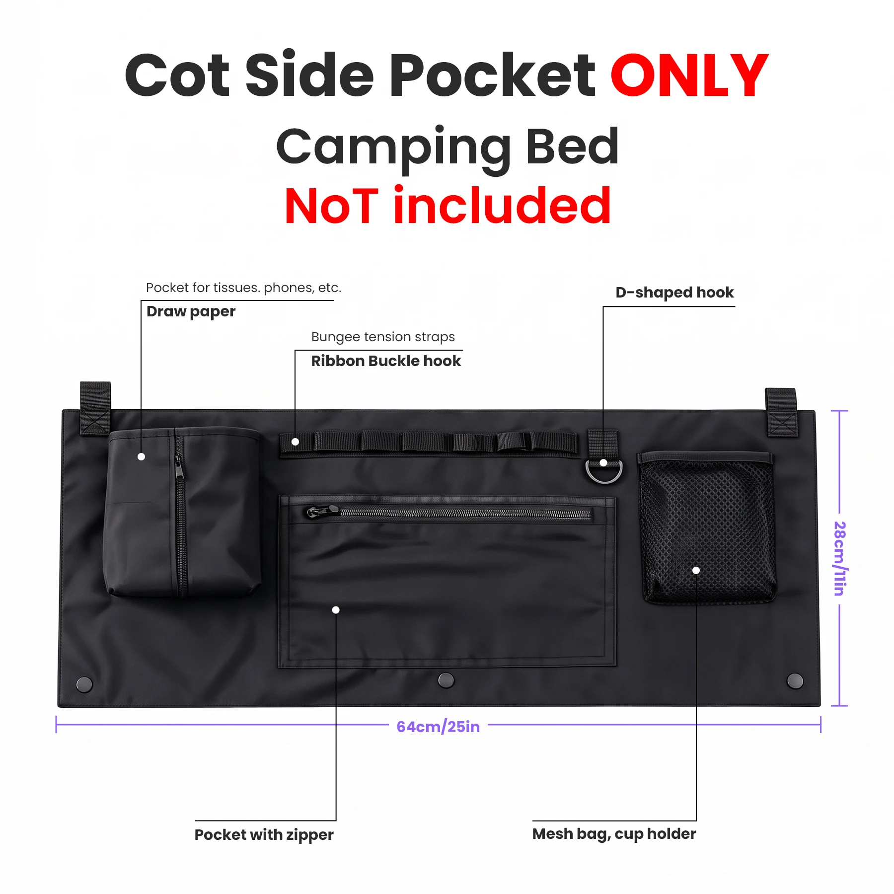 Westtune ultralight aluminum cot for backpacking