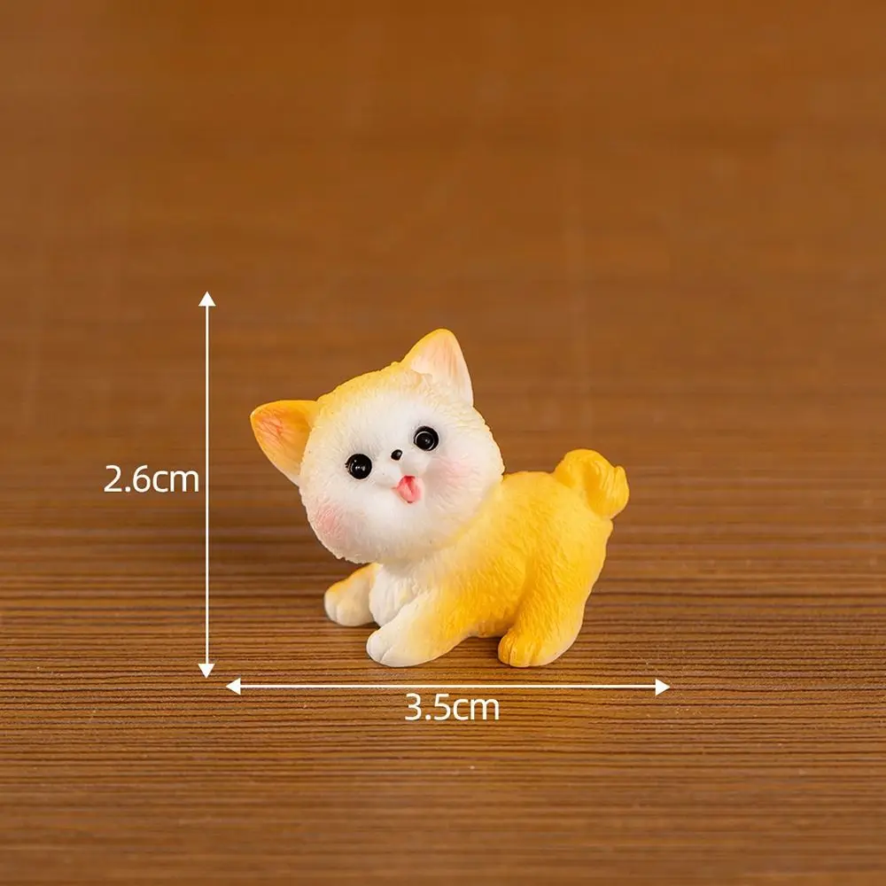 Charming Puppy Miniature Sculpture - Adorable Animal Ornament and Desk Accessory
