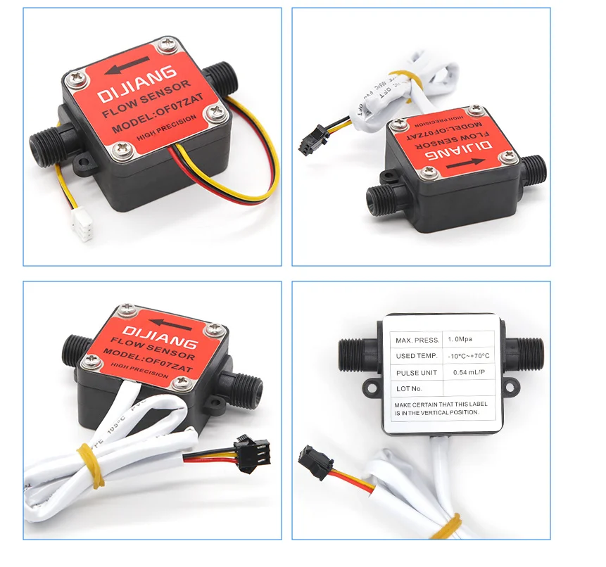 Water flow sensor G1/4" OF07ZAT milk gasoline oil Deisel flow rate sensor control meter