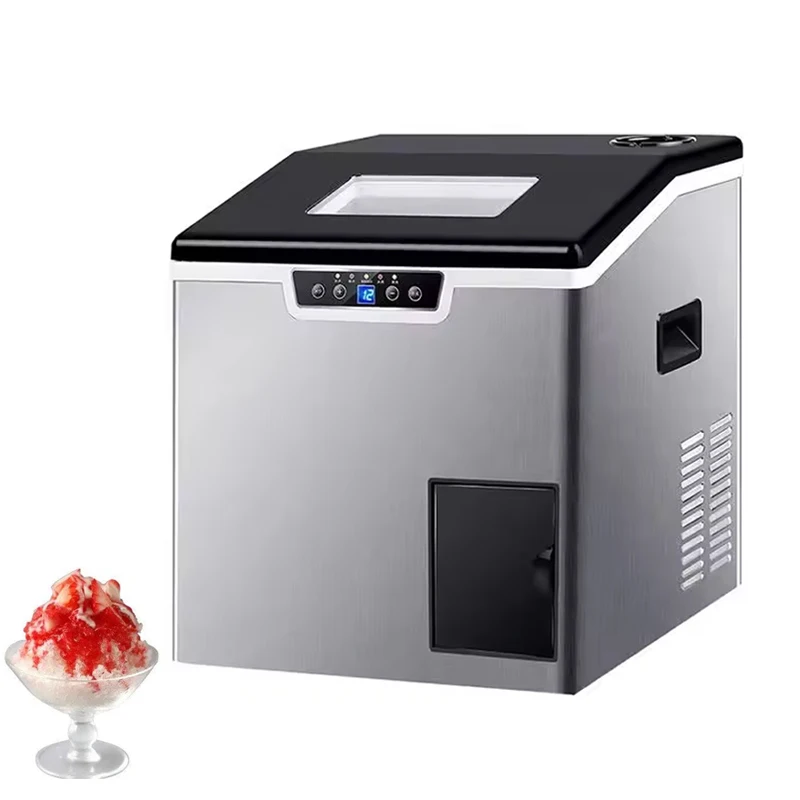 Cube Shaped Ice Maker Machine Ice Crushing Machine Countertop Automatic Cube Making