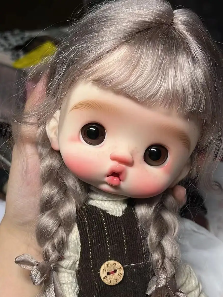 Nuovo 26.5Cm Cute Boy Bjd Doll Whir 1/6Sd Joint Humanoid Toot Beak Nude Baby Resin Sweet Wine Spot Makeup Spedizione Gratuita