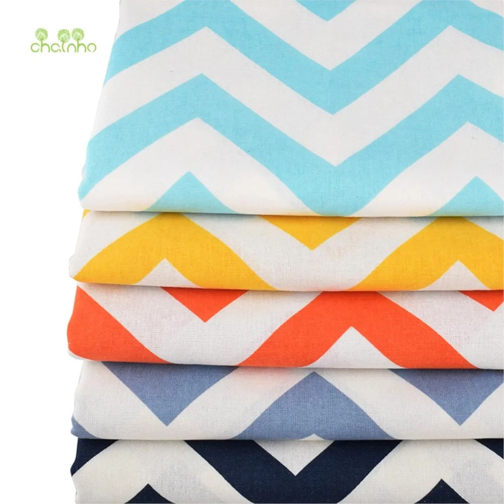 Chainho,Printed Cotton Linen Fabric,DIY Sewing Quilting Material,For Sofa,Table Cloth,Curtain,Bag,Cushion,Furniture Cover,15CLA3