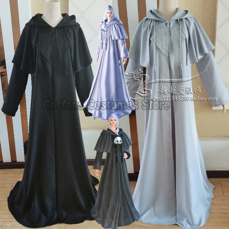 

FF14 Final Fantasy XIV Venat 6.0 Cosplay Costume Ancient Man's Sophist's Robe Halloween FXIV Ascian Emet-Selch Hades Masks Props