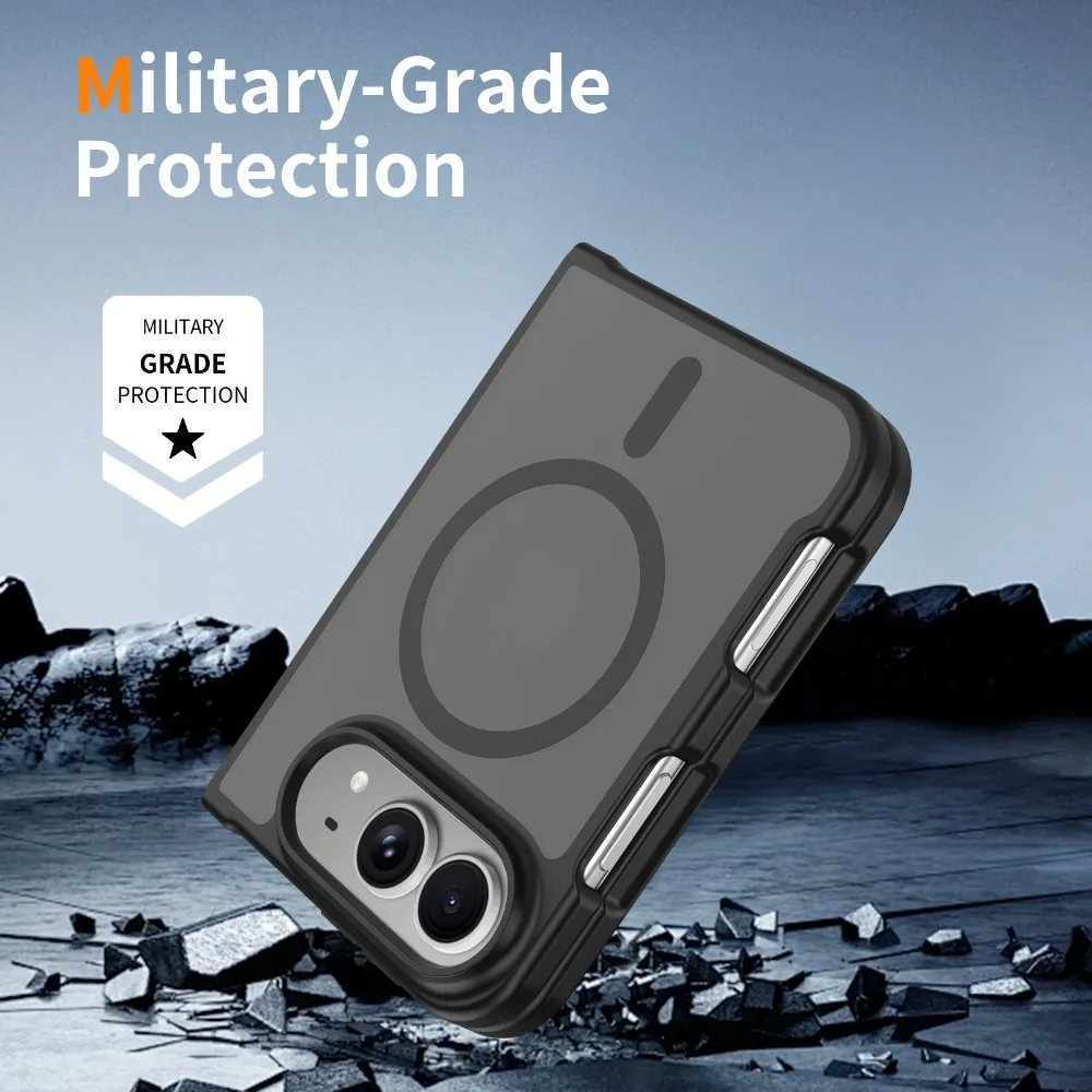 Translucent Magnetic Hard Back Case with Matte Finish