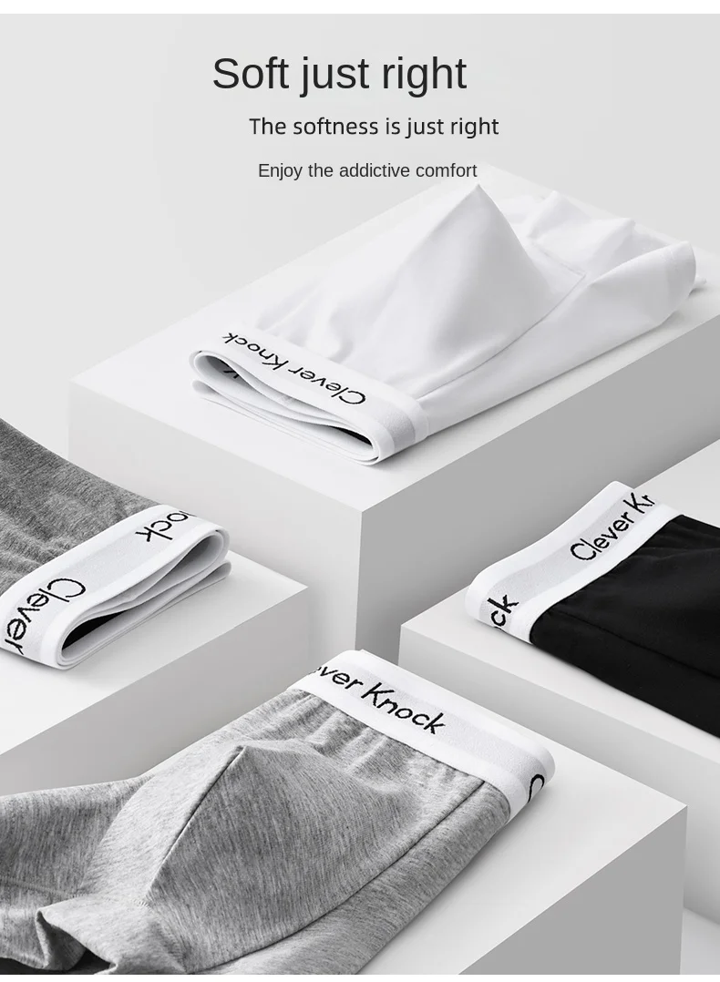 3Pcs Underwear Men's Boxer Shorts Sexy Panties Cotton Boxers Man Underpants Male Shorts Homme U Convex Lingerie Wholesale Lots