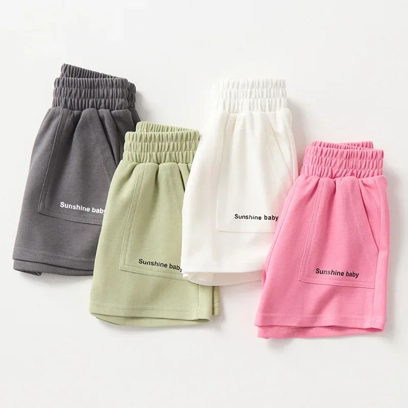 Children Shorts Summer Pants for Kids Candy Color Boys Girls Trousers Casual Teenager School Shorts Toddler Outfits Clothes