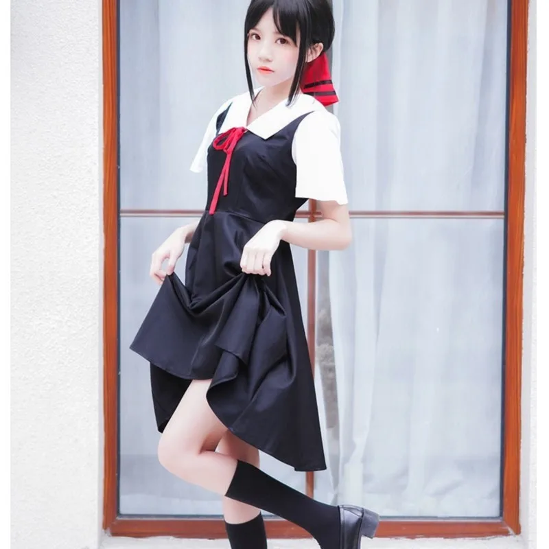 Anime Shinomiya Kaguya Cosplay Costume Kaguya-Sama Love Is War Fujiwara Chika Wigs Anime Woman\'s Dresses Halloween Costume