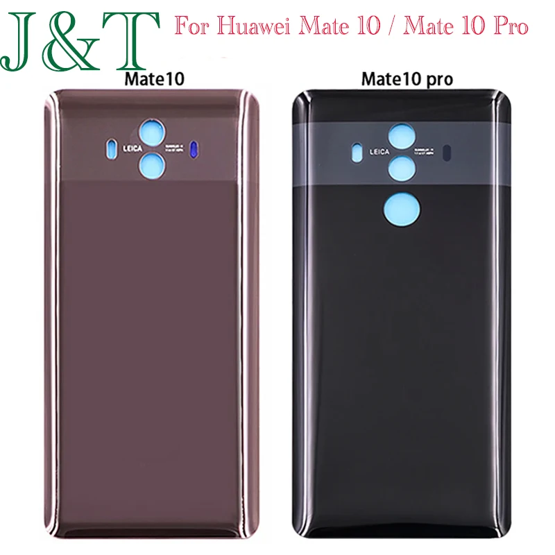 Nowa dla Huawei Mate 10 / Mate 10 Pro tylna pokrywa baterii 3D szklany Panel Mate10 tylnych drzwi obudowa baterii samoprzylepna wymiana