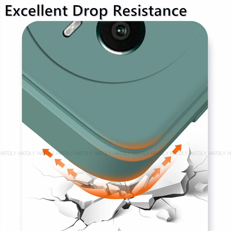 Luxury Shockproof Liquid Silicone Phone Case - Original TPU Protective Back Cover