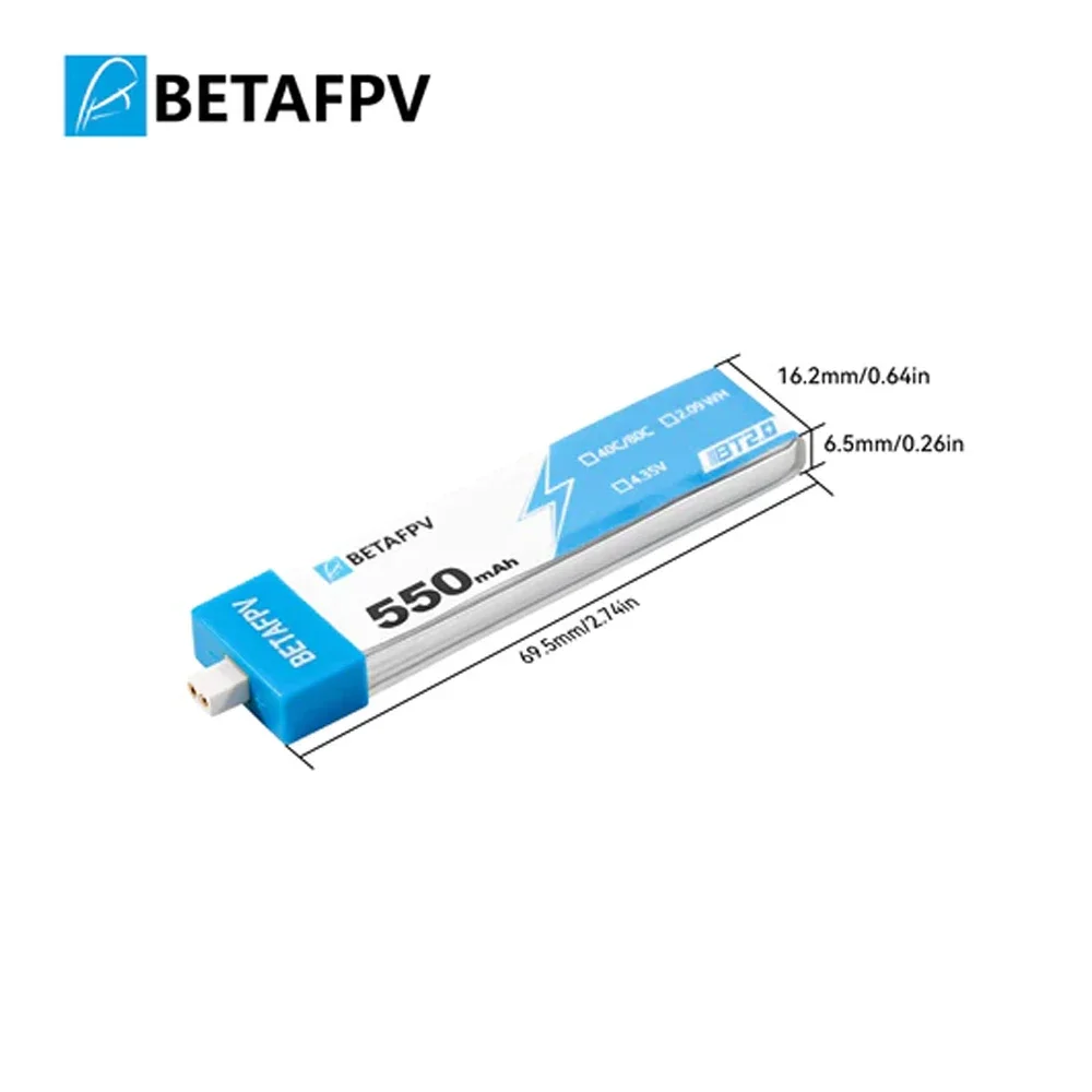 BT2.0 450mAh 1S 30C Battery (4PCS) – BETAFPV Hobby