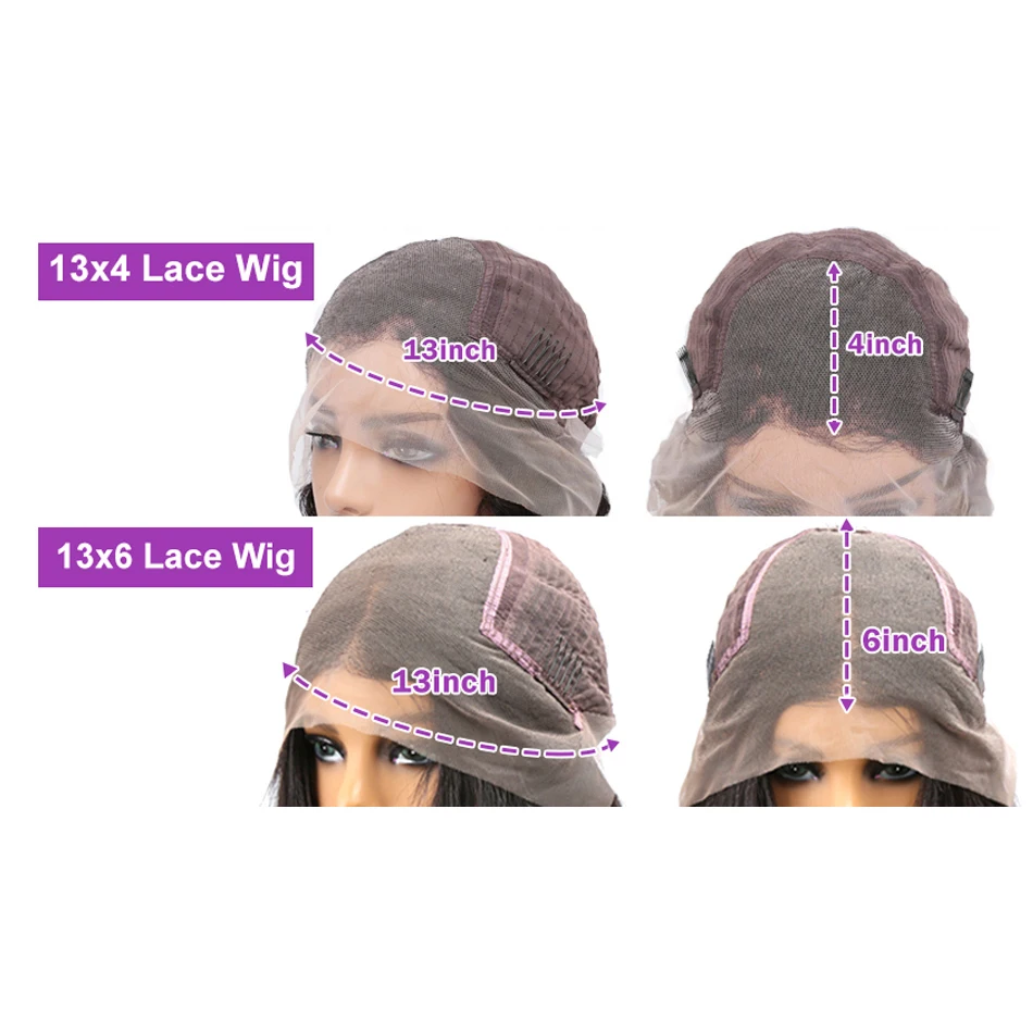 Bone Straight Bob Wig 13x4 Lace Front Human Hair Wigs Women Short Bob Wig 13X6 HD Lace Frontal Human Hair 250 Density