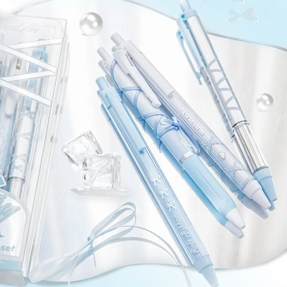 20-Pack Bow Ballpoint Pens - Coquette Aesthetic Retractable Pens With Black Ink For School & Office