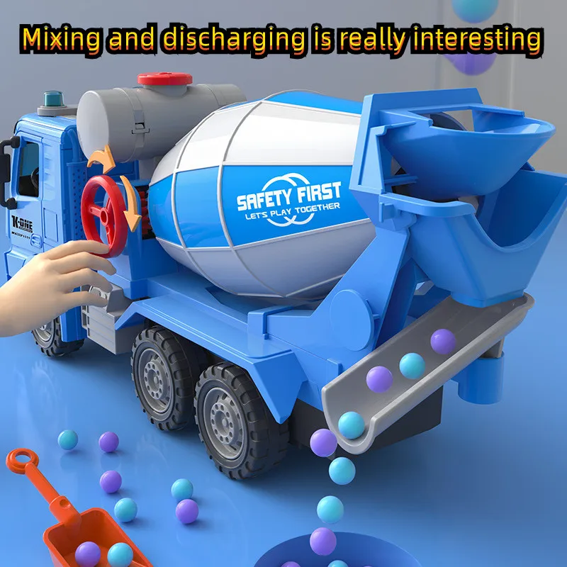 

Childrens Engineering Vehicle Toy Light Music Story Cement Mixer Toy Big Boy Simulation Concrete Tanker