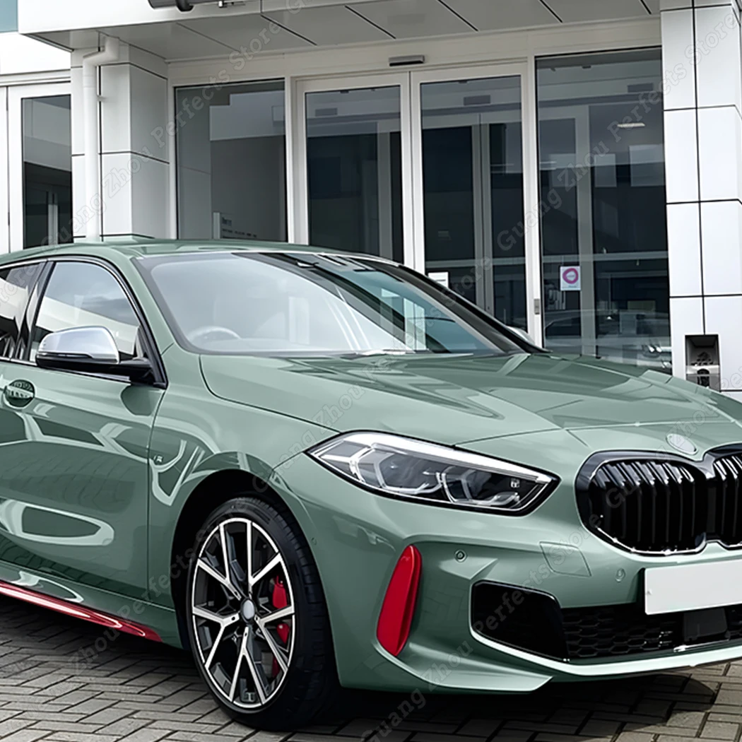 BMW 1 시리즈 F40 M-PACK & M135i 2019-2024 빨간색 자동차 앞 범퍼 스트립 바디 키트 공기 흡입 트림 커버 고품질 ABS 플라스틱