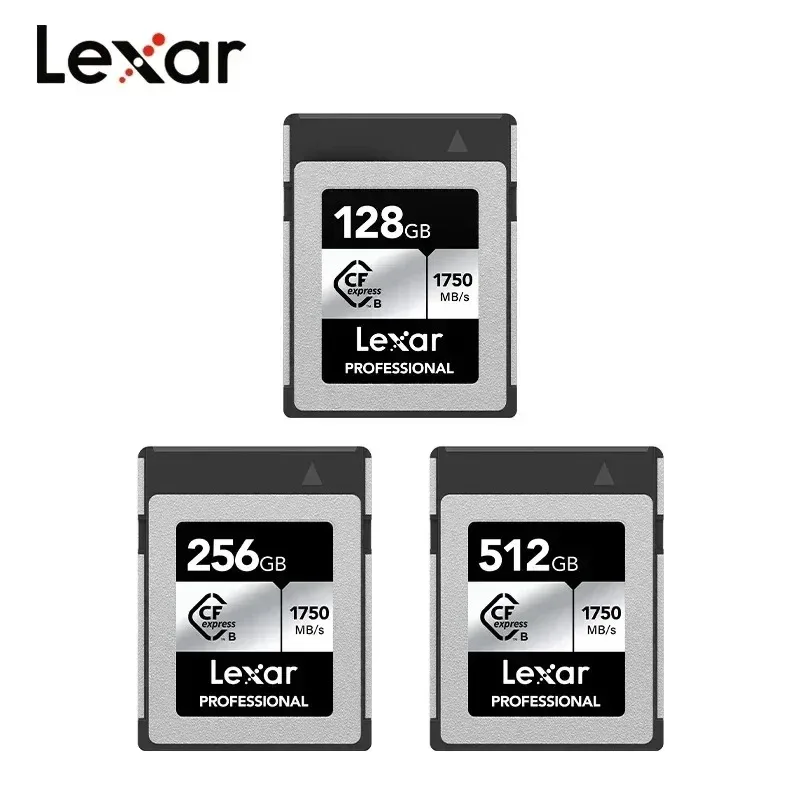 렉사 RAW 4K 비디오 디지털 SLR 카메라용 128GB 256GB 512GB 카드 실버 B 타입 CFexpress 메모리 카드 디지털 익스프레스 CF
