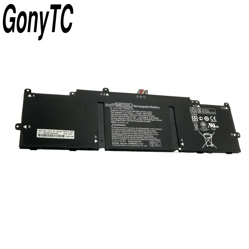 Gonytc Atacado Bateria Notebook Bateria para hp Córrego 11 13-c010nr Me03 Me03xl 787089421 787521005 Hstnn-ub6m Me03xl - Imagem 6