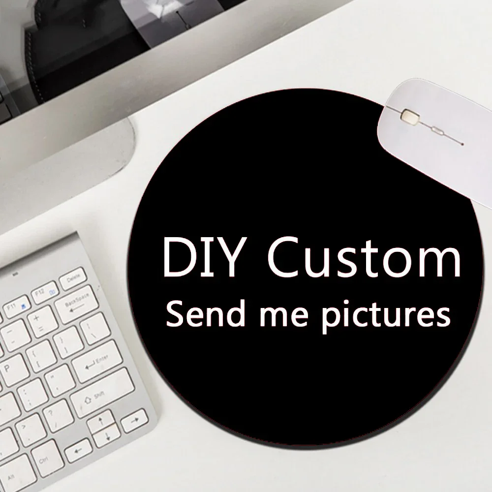 

DIY Customized Personalized Your Own Photo Picture Design Round Mousepad Small Speed Mouse Pad Gamer Computer Varmilo Keyboard