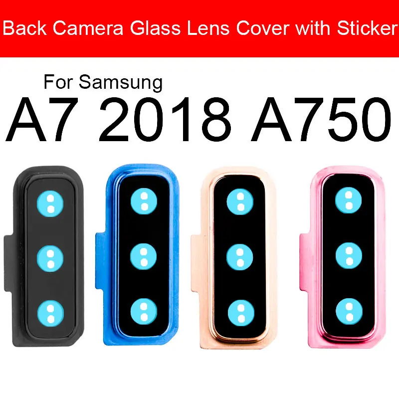 A750 Camera A7 2018 Back Rear Camera Lens With Sticker For Samsung