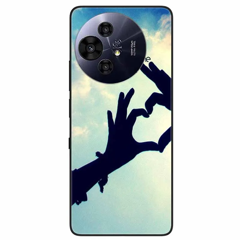 Floral Relief Painted Soft Silicone Phone Case - 6.8