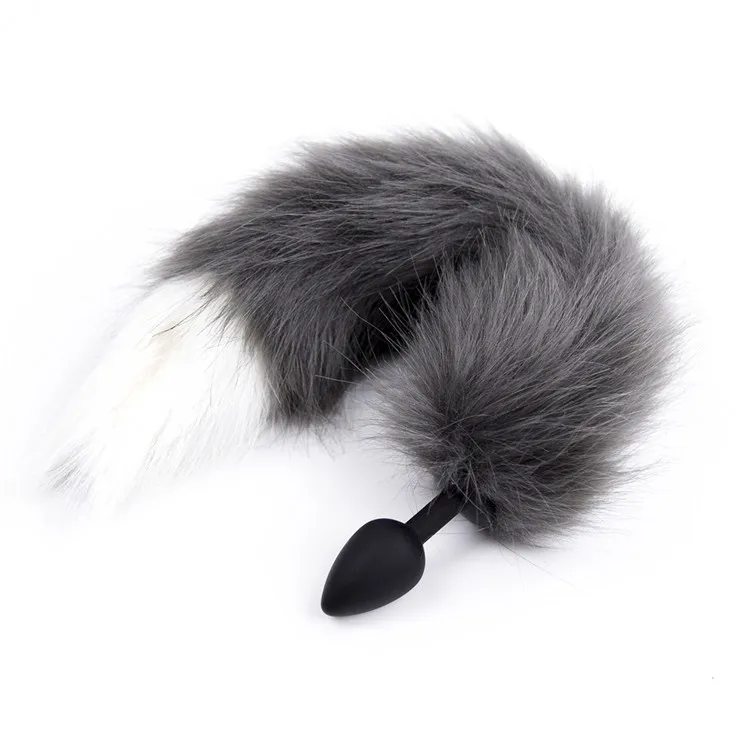

Sex Toys Adult Flirting Fox Tail Rear Court Plug Role-playing Props Silicone Anal Plug Hair for Men and Women Alternative Toys