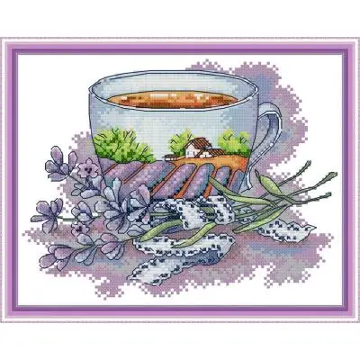 thumbnail image 1 of Kit de punto de cruz chino, paquetes de manualidades con bordado y costura, hilo de algodón 4, 4,87 USD, 1 of 5