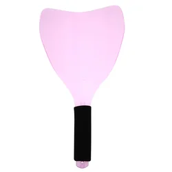 Professional Hairdresser Face Shield with Handle - Protective Eye Mask for Haircutting and Salon Use (Pink)